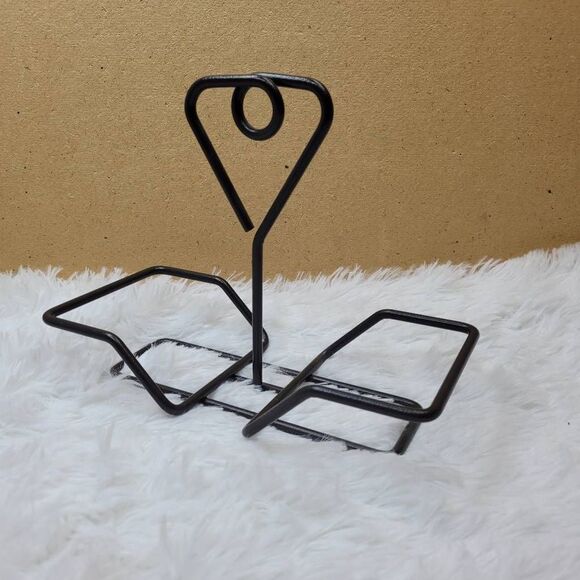 Pampered Chef Simple Additions Brown Metal Small Bowl Caddy - Picture 2 of 5